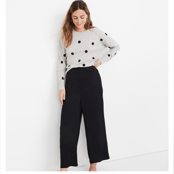 Madewell Pants - Madewell Huston Drapey Jacquard Pull-on Crop Pants.  Size Medium